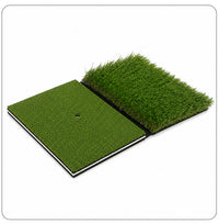 Foldable Indoor Golf Practice Mat with Dual Grass Surface, 40x60 cm