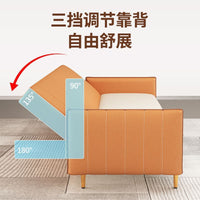 布艺免洗沙发小户型出租房客厅简易卧室科技布折叠沙发床两用午睡