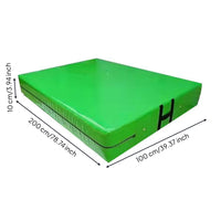 Folding Exercise Mat with Handles Impact Absorbing Foldable Gymnastics Mat Wipe-Clean for Gymnasts, Tumbling Practice