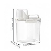 Airtight Grain Container Large Capacity Airtight Rice Container Clear Body Dry Goods Storage for Kitchen, Pantry