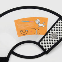 Pet Cone Dog Cone Cat Cone, Transparent Foldable Design with Snap Fasteners, Anti Bite and Lick for Post Surgery Pet Grooming Use
