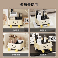 Desktop Storage Organizer Box with Compartments for Remote Controls and Sundries