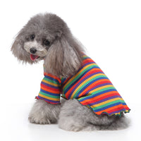 Pet Striped High-Neck Sweatshirt for Dogs