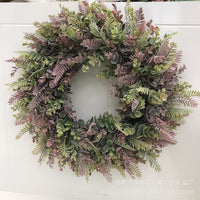 Large Artificial Flocked Eucalyptus Wreath for Door & Wall Decor
