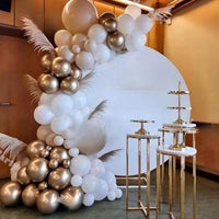 Champagne Gold Wedding Theme Balloon Garland Arch Kit for Birthday Party Decoration, Pearl Finish