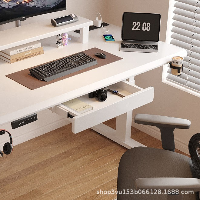 Under-Desk Drawer Storage Box with Slide Rails