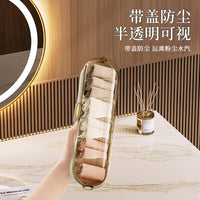 Wall-Mounted Transparent Underwear Sock Organizer Box with Lid, ABS+PET
