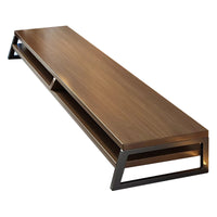 Computer Riser Desk Organizer Shelf for Monitor and Laptop, 2-Tier, Wood