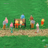 100-Pack Miniature Figures for DIY Sand Table Models, Colored, 1:150 Scale, 13mm Height