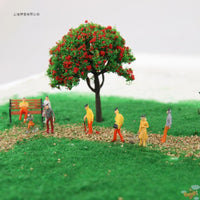 100-Pack Miniature Figures for DIY Sand Table Models, Colored, 1:150 Scale, 13mm Height