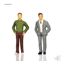 100-Pack Miniature Figures for DIY Sand Table Models, Colored, 1:150 Scale, 13mm Height