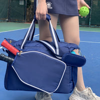 2025 New Sports Badminton Bag for 2 Rackets, Portable Tennis Bag, Large Capacity, Down Cotton Pickleball Bag