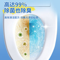 Yunlei Disposable Toilet Brush with Dissolvable Heads, Wall-Mounted