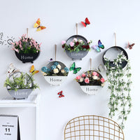 Nordic Iron Wall-Mounted Planter for Indoor Plants & Home Decor