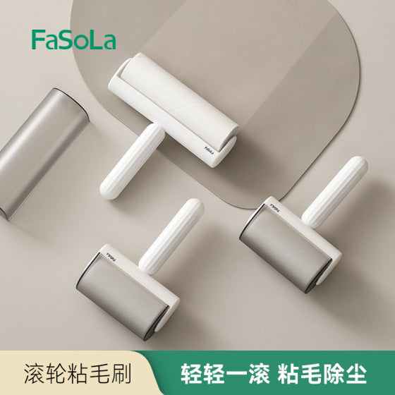 FaSoLa粘毛器滚筒可撕式滚刷衣服黏毛滚除毛筒可替换滚轮粘毛刷