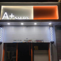 ♧美发转灯理发店LED圆形广告转灯壁挂复古发廊灯箱户外挂墙防水