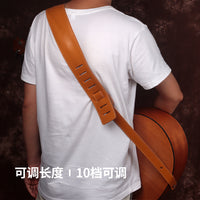 Soldier Leather Guitar Strap for Classical, Acoustic, Electric, Bass Guitar
