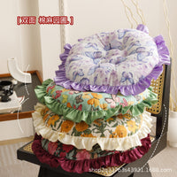 Lace Butterfly Ethnic Style Plush Cushion for Office and Dorm