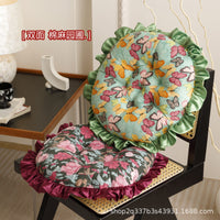 Lace Butterfly Ethnic Style Plush Cushion for Office and Dorm