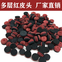多层红皮头批发黑八大头桌球杆斯诺克小头九球杆皮头台球用品10mm