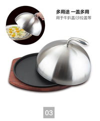 Stainless Steel Round Food Cover for Steak and BBQ