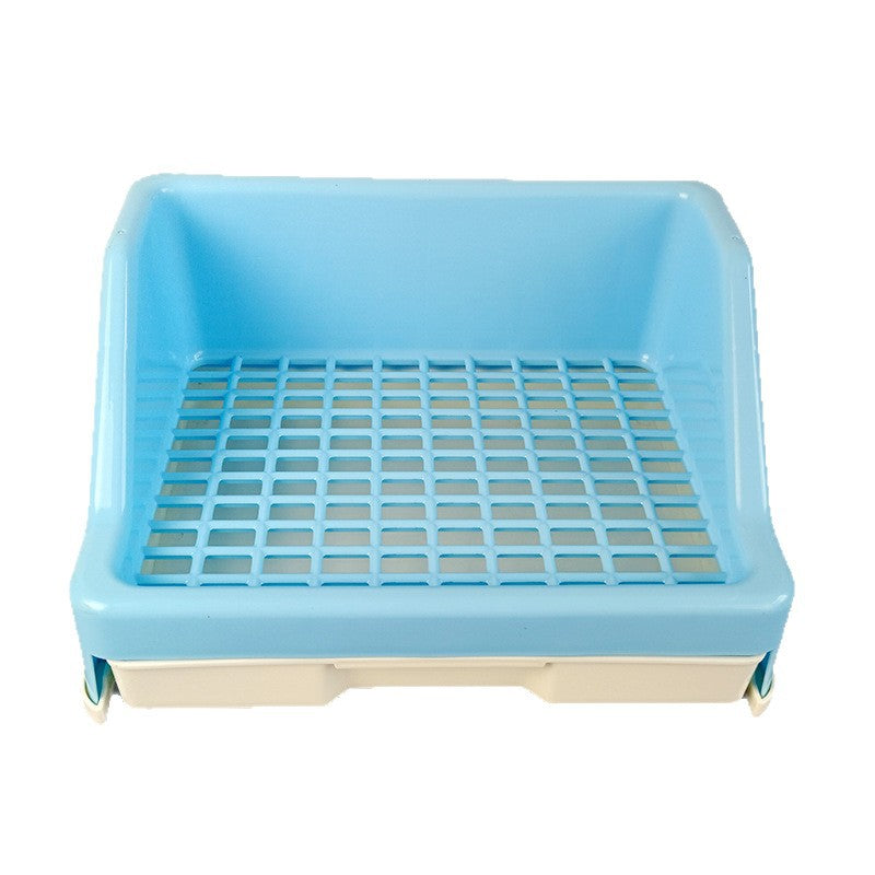 Raised Anti-Splash Rabbit Toilet with Drawer for Small Pets