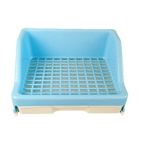 Raised Anti-Splash Rabbit Toilet with Drawer for Small Pets