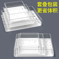 No-Drill Under-Desk Drawer Storage Box, Hanging Large-Capacity Organizer with Bar