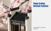 Hui Style Architecture Miniature Landscape Decor, Courtyard Entryway, Suzhou Garden Model, Jiangnan Water Town Scene