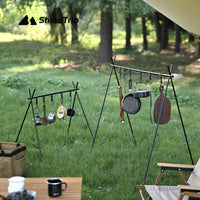 Aluminum Alloy Portable Folding Tripod Storage Rack for Camping