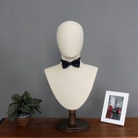 Cloth-Wrapped Mannequin Head Display Stand for Hats, Necklaces, Scarves, Window Display