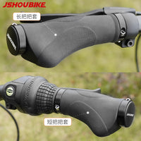 Mountain Bike Grips Rubber Silicone Anti-Slip Shock-Absorbing Lock-On