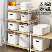 杂物收纳盒桌面化妆品零售玩具整理筐家用塑料储物盒子厨房整理盒