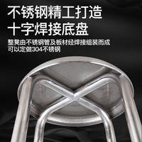 Stainless Steel Anti-Static Round Stool for Cleanroom and Workshop