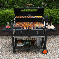 Electric Rotating Multi-Function BBQ Grill for Outdoor Use