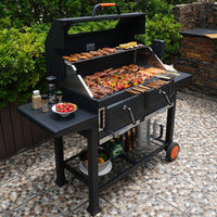 Electric Rotating Multi-Function BBQ Grill for Outdoor Use