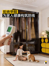 三梦钢制衣柜家用卧室金属衣柜2026新款爆款简易组装衣橱结实耐用