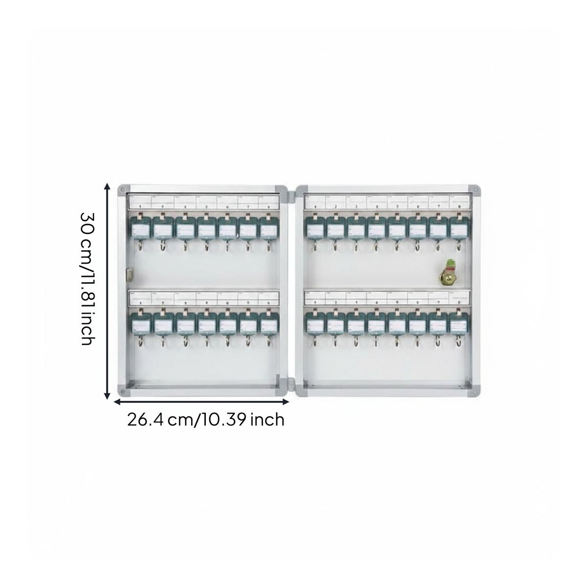 120 Key Holder Cabinet Powder Coated Security Storage for Hotel Staff