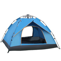 Automatic Pop-Up Camping Tent for 2-4 People, Double-Layer Waterproof Windproof Outdoor Shelter