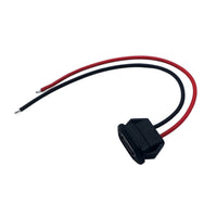Type-C 2P Injection Molded Female Connector with Wire for Waterproof Applications