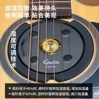 Guitto Guitar Humidifier Soundhole Cover with Hygrometer for Acoustic Guitars