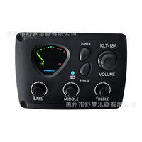 KLT-18A Guitar Pickup with Tuner for Acoustic and Classical Guitars