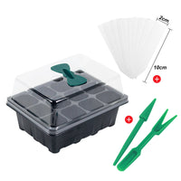 24-Cell Seed Starter Tray Kit with Adjustable Vents, Humidity Dome, and Base for Seed Germination and Plant Propagation