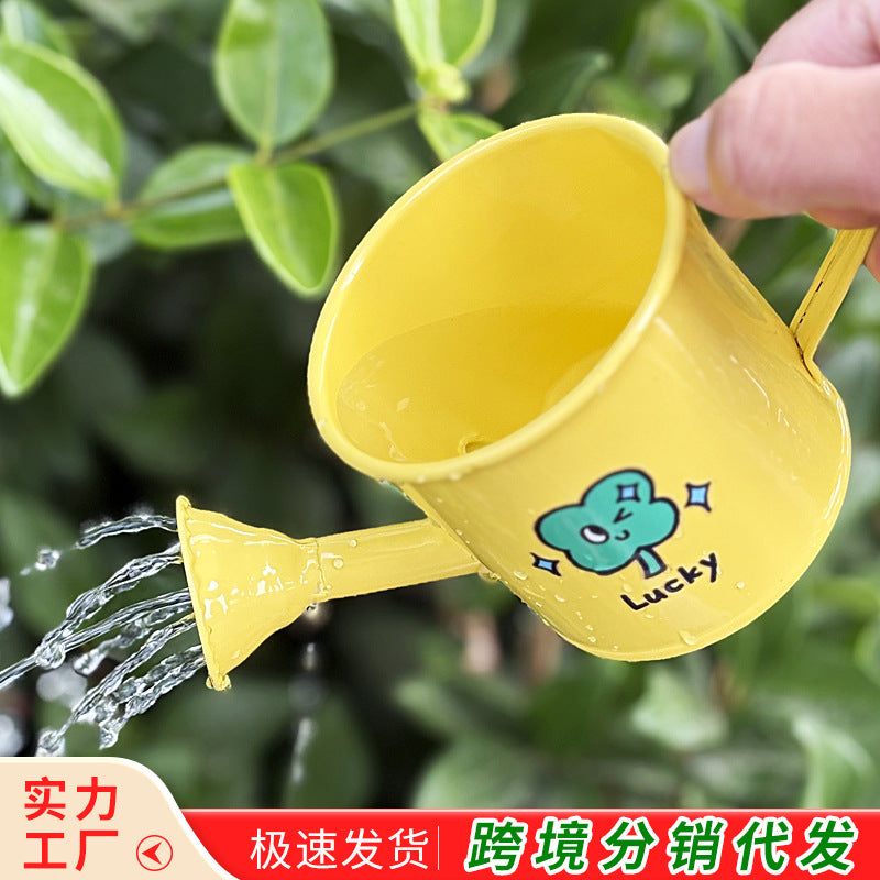 Small Household Watering Can for Gardening, Colorful Iron Watering Pot for Kids, Flower Watering Can, Water Bucket