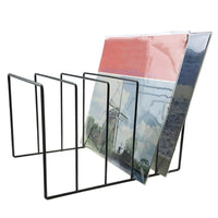 Iron Art Study Room Organizer File Storage Rack Simple Bookend Iron Display Stand Desktop Bookshelf