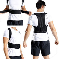 Adjustable Posture Corrector for Men and Women with Support Plate, Back Straightener for Hunchback Correction
