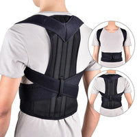 Adjustable Posture Corrector for Men and Women with Support Plate, Back Straightener for Hunchback Correction
