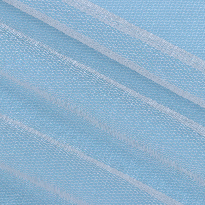 Nylon 20D Mesh Fabric Hexagonal Transparent Net for Wedding Dresses Veils Women's and Children's Apparel
