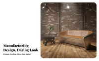 utilitarian design Riveted pilot Seat Retro Aesthetic Cushioned Single Seater with Exposed Frame Statement Piece Accent Chair distinctive Shape for Interior Designers, Business Owners, Man Cave, Lounge, Bedroom, Reception Area