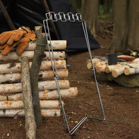 Outdoor Portable Folding Trash Bag Holder for Kitchen Picnic BBQ, Household Garbage Bag Stand